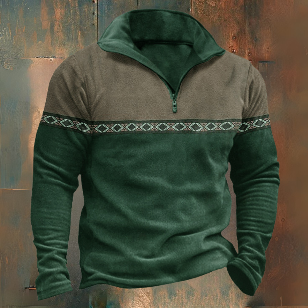 Adam | Sweter półgolf Half-Zip