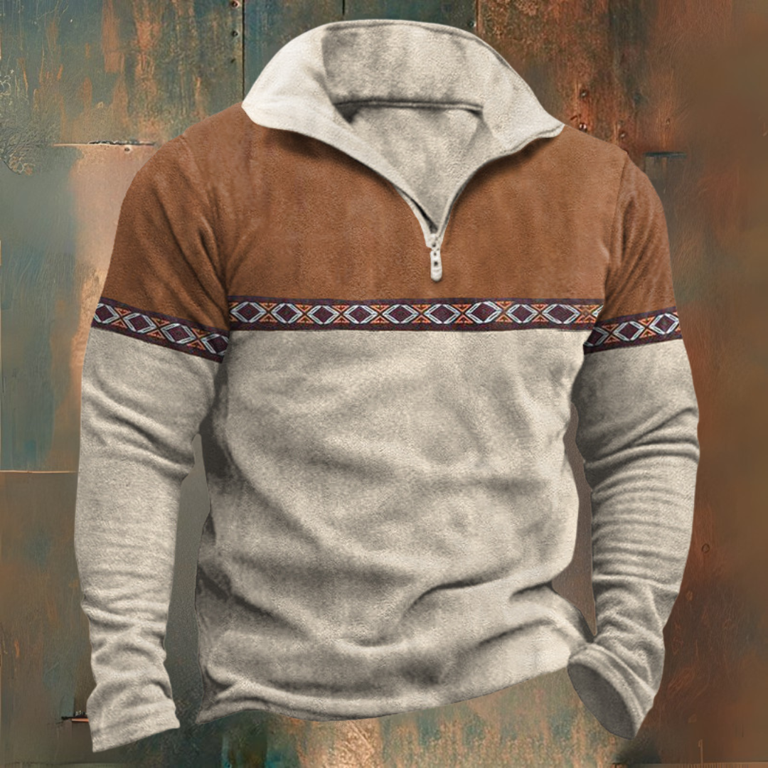 Adam | Sweter półgolf Half-Zip