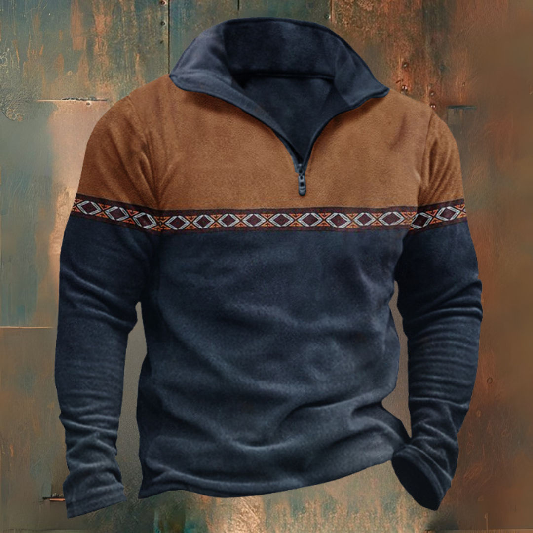 Adam | Sweter półgolf Half-Zip