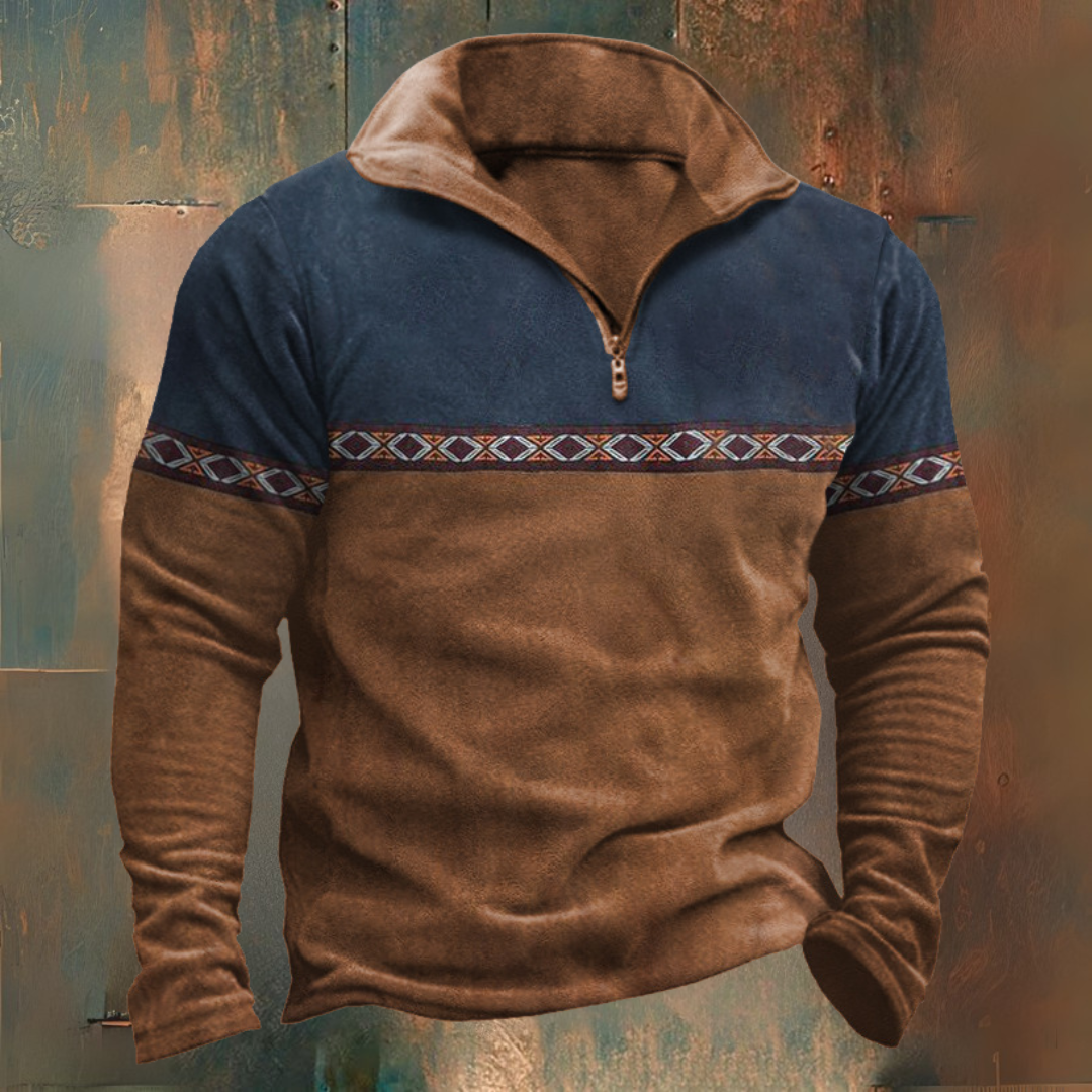 Adam | Sweter półgolf Half-Zip