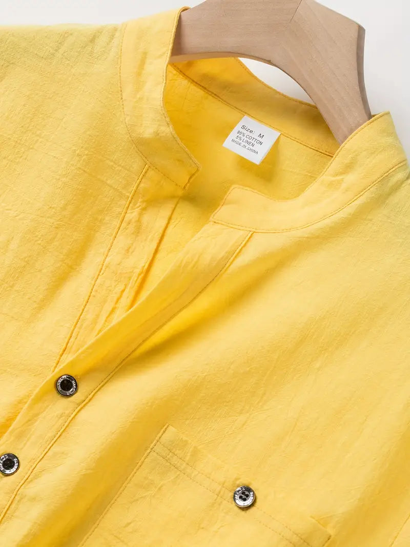 Marian | Elegancka koszula z krótkim rękawem