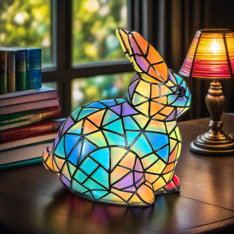 Lapinou | Magiczny kolorowy szklany króliczek Lampa