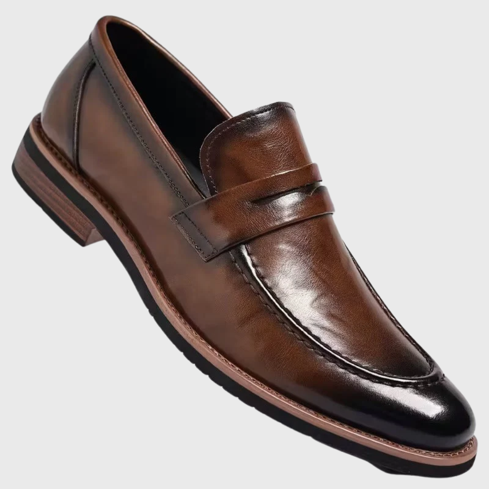 Arkadiusz | Antypoślizgowe ortopedyczne buty skórzane