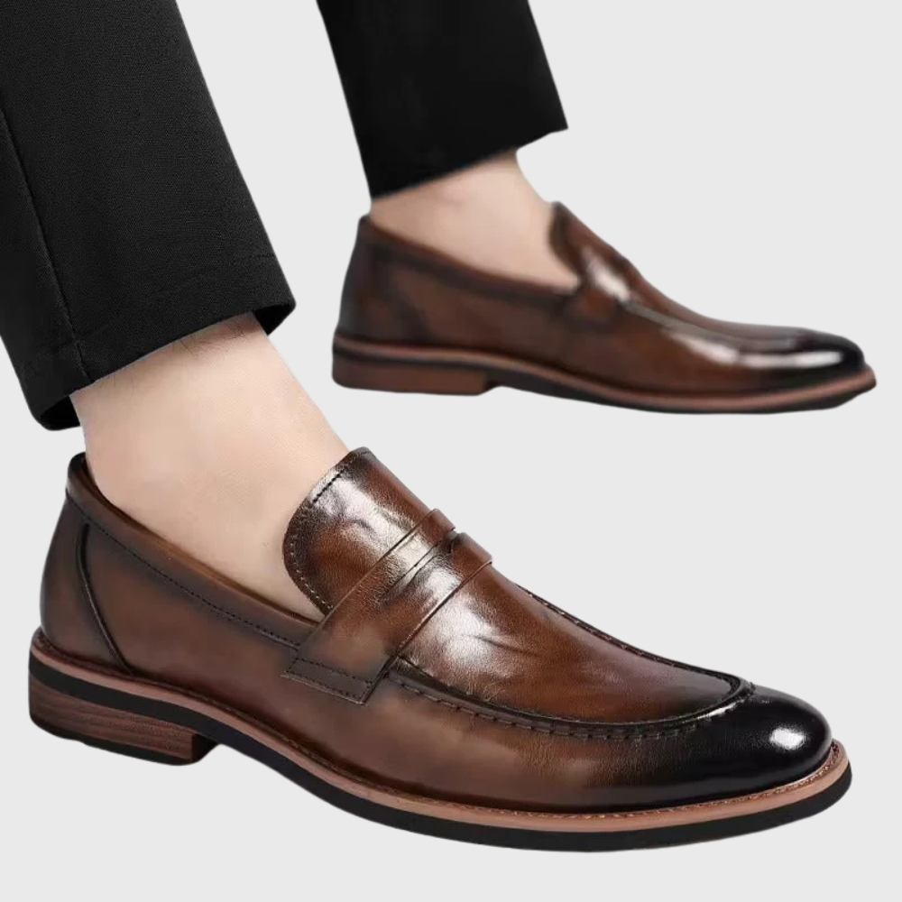 Arkadiusz | Antypoślizgowe ortopedyczne buty skórzane