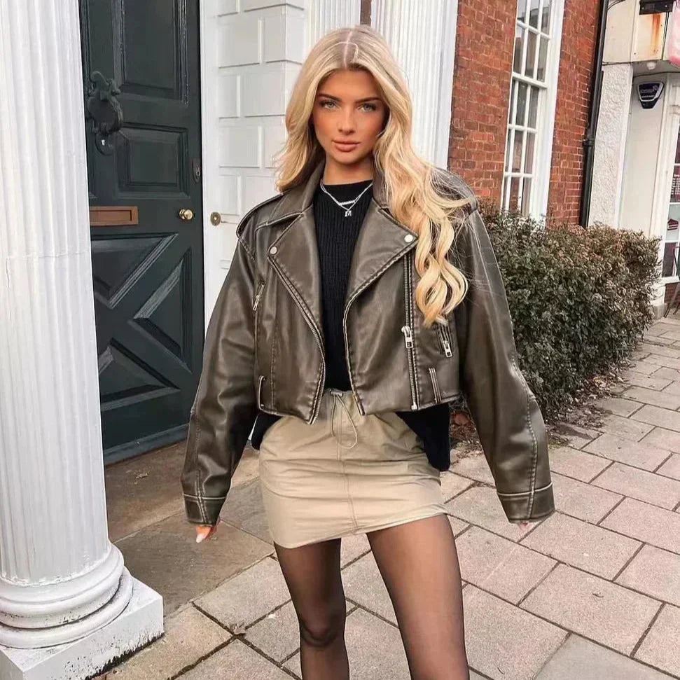 Natalia | Wszechstronna kurtka z wysokiej jakości skóry