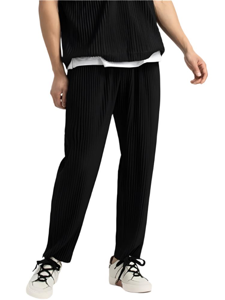 Bronisław | Spodnie bawełnowe w prążki