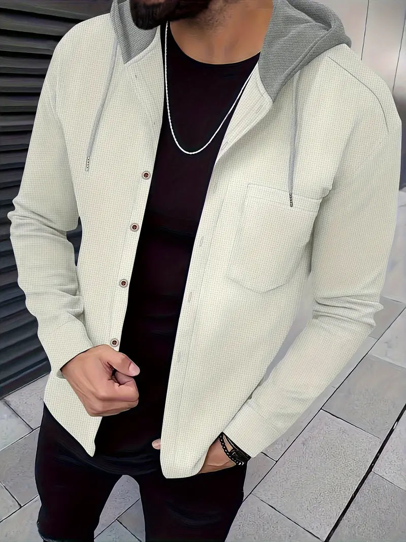 Maciej | Kurtka Casual z Kapturem i Kieszenią