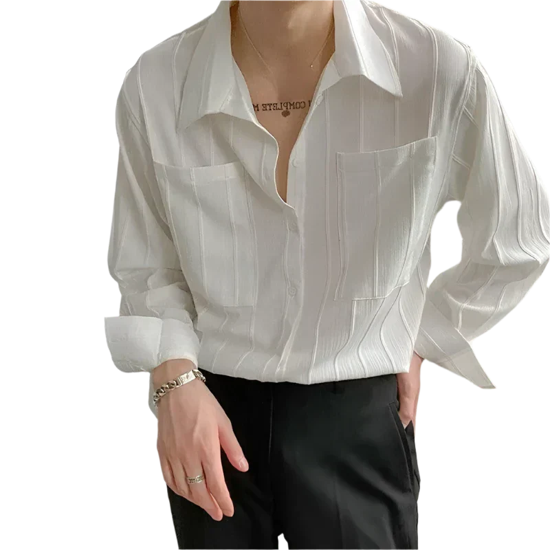 Piotr | Koszula w prążki ST Tropez