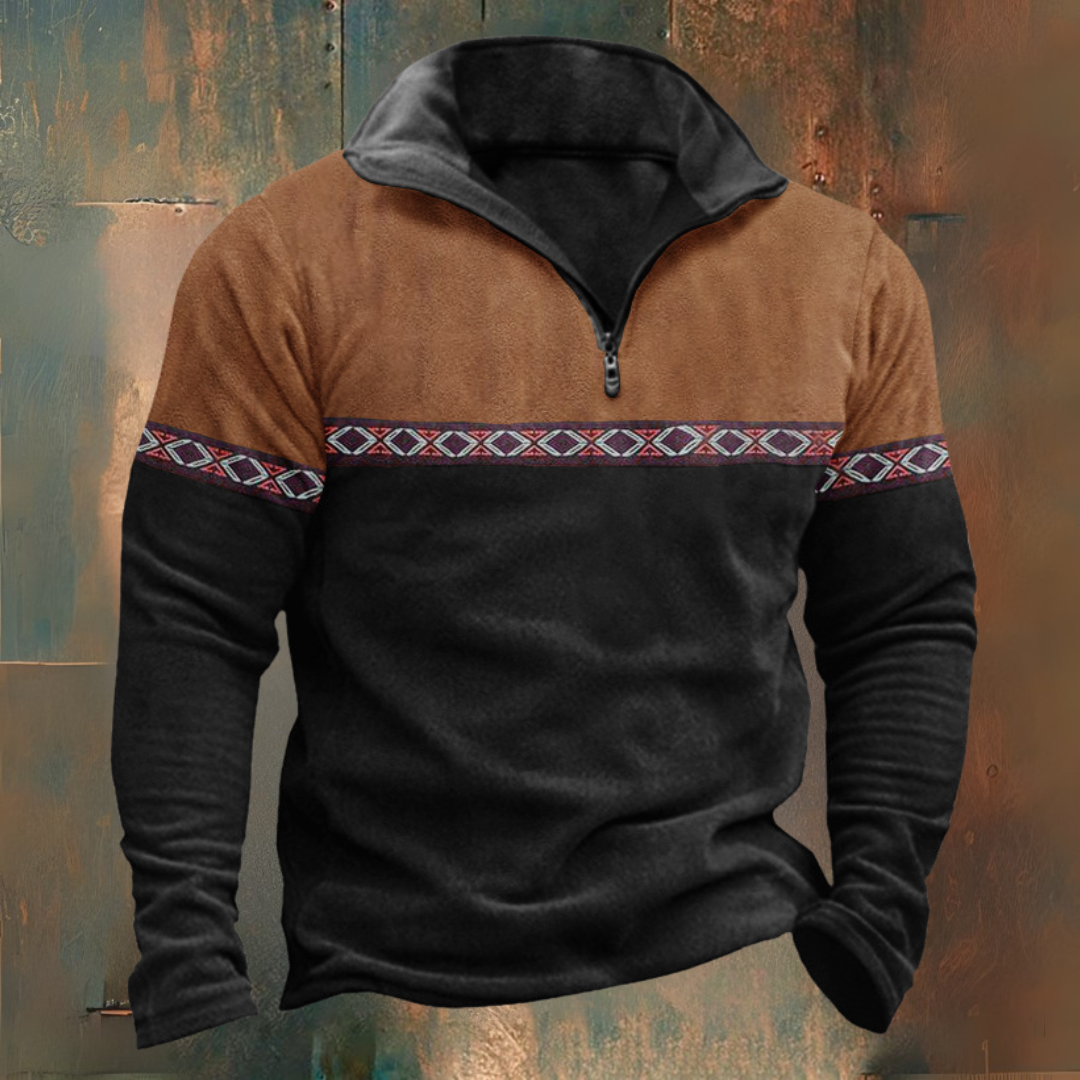 Adam | Sweter półgolf Half-Zip