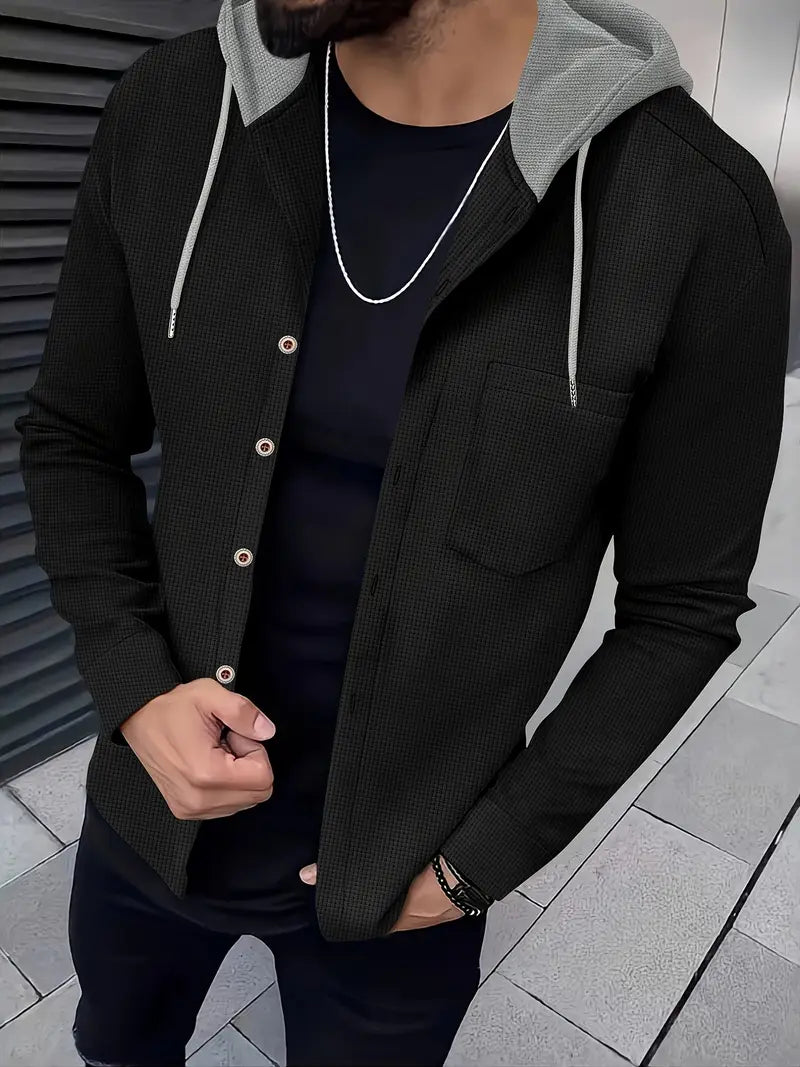 Maciej | Kurtka Casual z Kapturem i Kieszenią