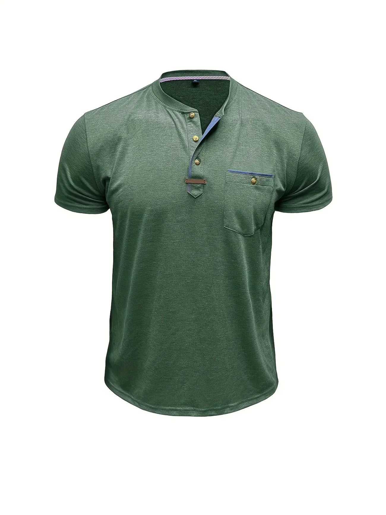 Feliks | Elegancka koszulka z okrągłym dekoltem i kieszonką