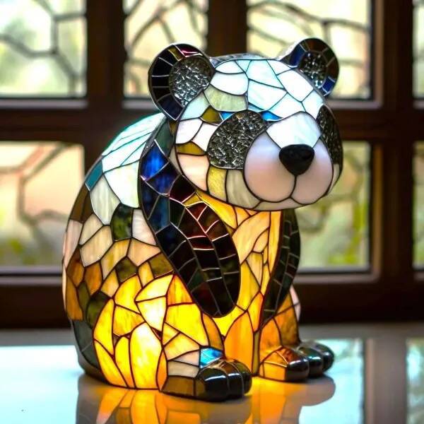 Loustic | Lampa panda magiczna ze szkła