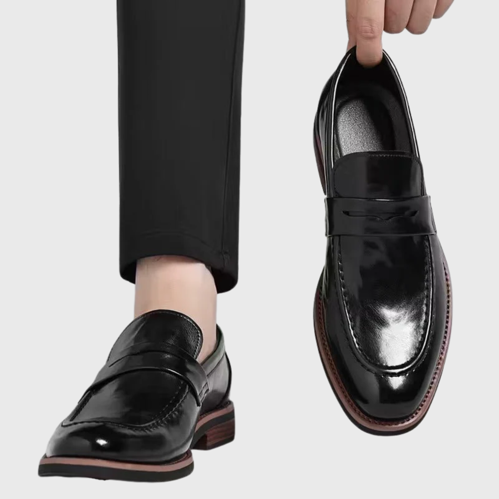 Arkadiusz | Antypoślizgowe ortopedyczne buty skórzane