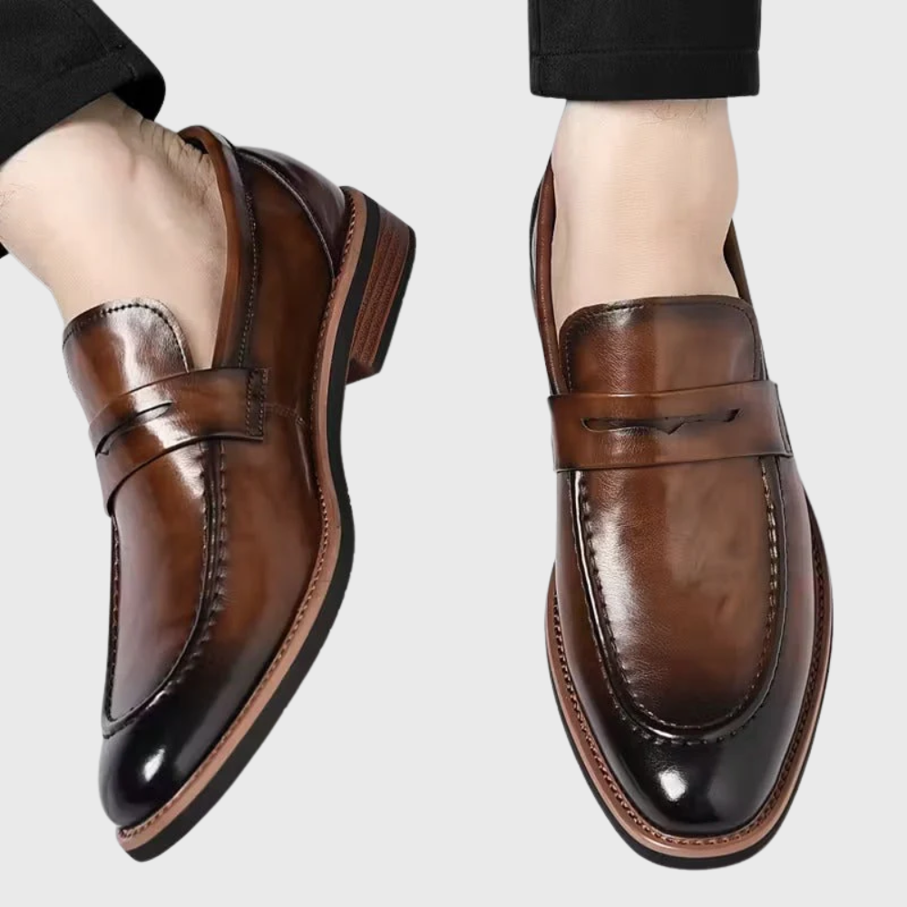 Arkadiusz | Antypoślizgowe ortopedyczne buty skórzane