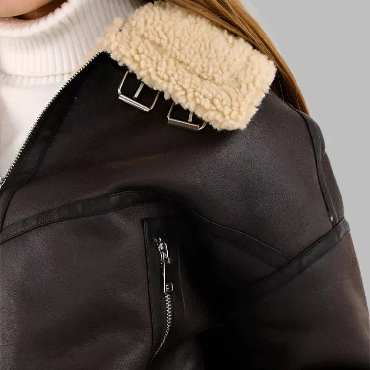 Barbara | Uniwersalna, oddychająca kurtka skórzana