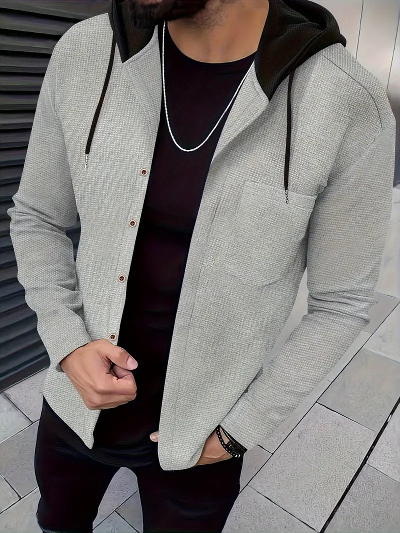 Maciej | Kurtka Casual z Kapturem i Kieszenią