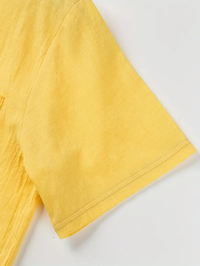 Marian | Elegancka koszula z krótkim rękawem