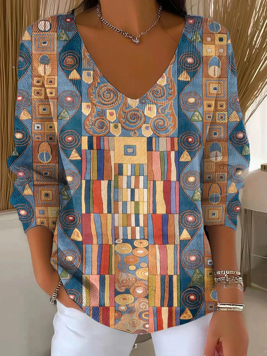 Weronika | Sweter z dekoltem w serek